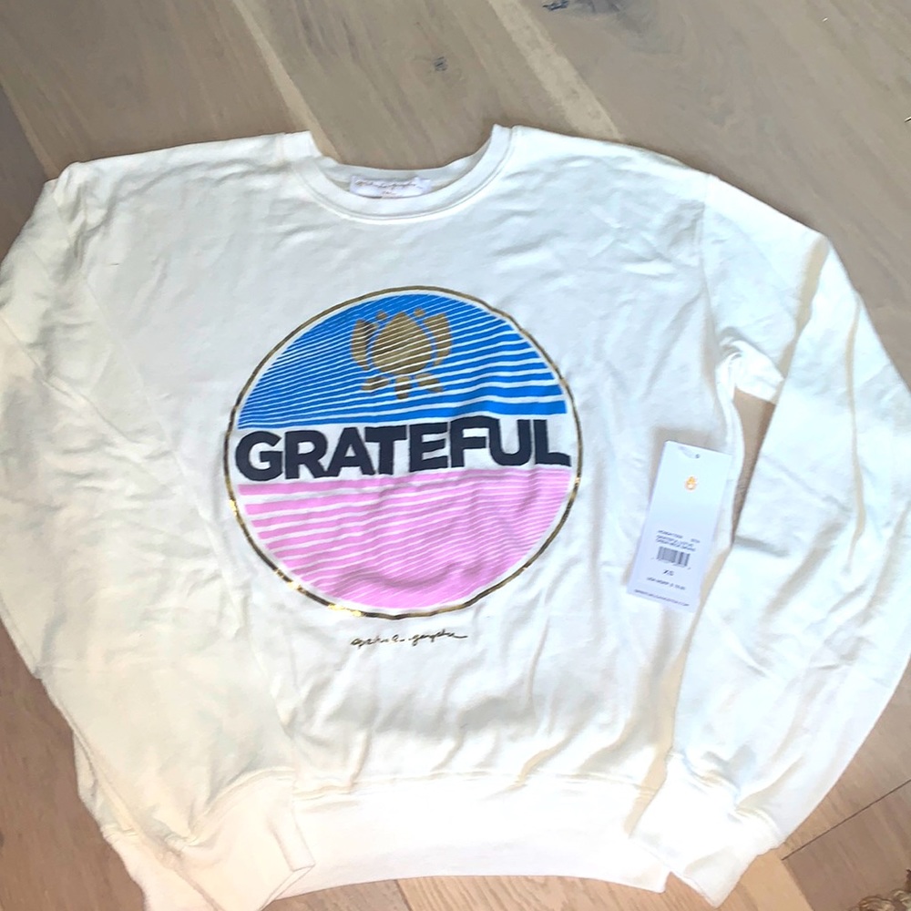 NWT Spiritual Gangster Cream sweatshirt XS
